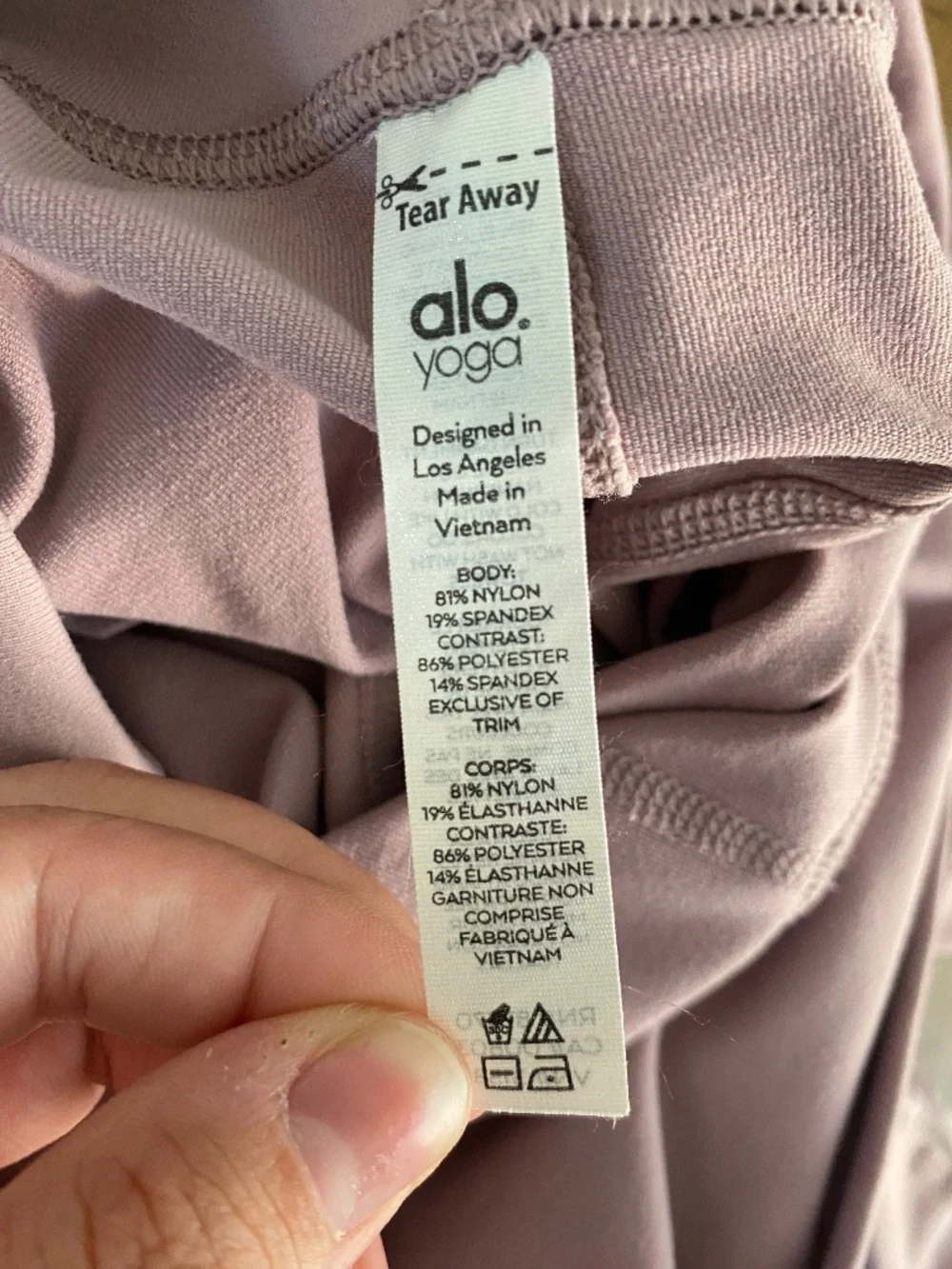 ALO High Waist Moto Legging Smoky Quartz / Smoky Quartz Glossy Size L